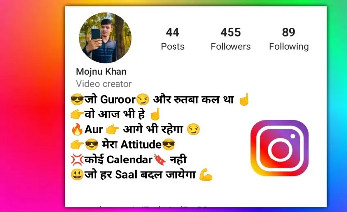 bio for instagram for boy attitude in hindi